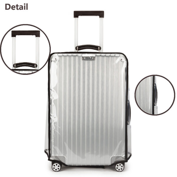 Magic Park 3pcs Luggage Cover Sets Suitcase Protector PVC Cover Travel Luggage Transparent Protector Cover Fit with 20 Inches, 24 Inches, 28 Inches - Image 7