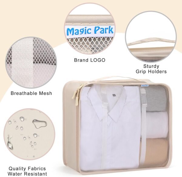 Magic Park 8Pcs Packing Cubes for Storage Luggage Packing Cube Organizer Travel Packing Cubes Set Clothes Shoes Storage Travel Organizer Bags for Luggage - Image 7